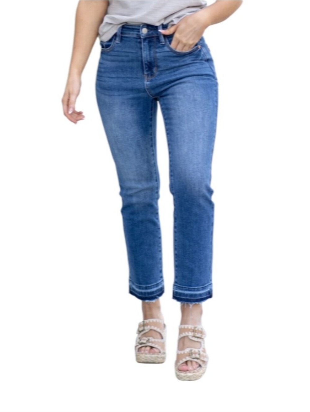 Judy Blue Released Hem Kick Flare High-Rise Jeans-NWOT